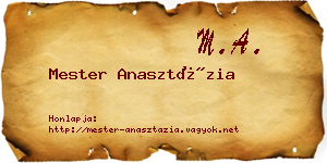 Mester Anasztázia névjegykártya